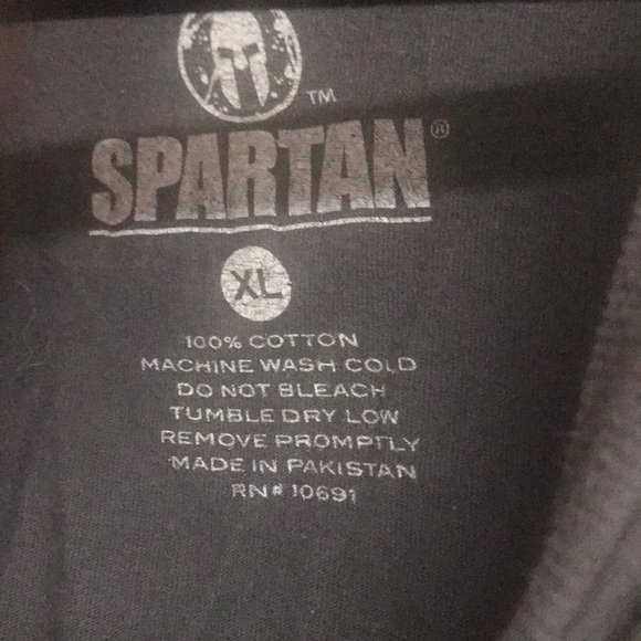 Spartan Race Participants Long Sleeve Tee Shirt Gray and Red XL - Picture 3 of 5